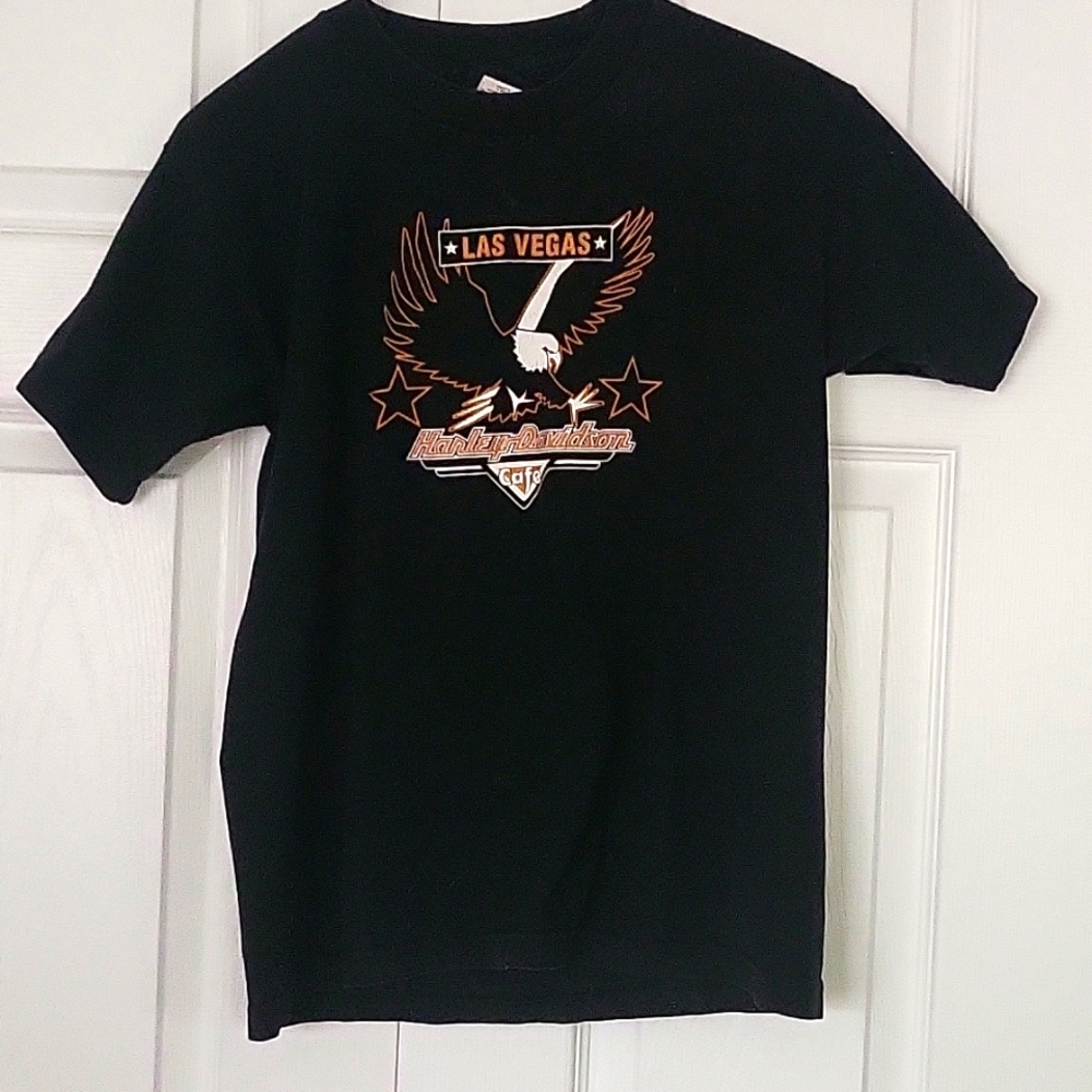 Harley Davidson, size large but runs small black T-shirt